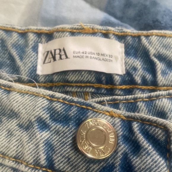 Nwt Zara high rise ankle light blue denim jeans - Picture 2 of 8
